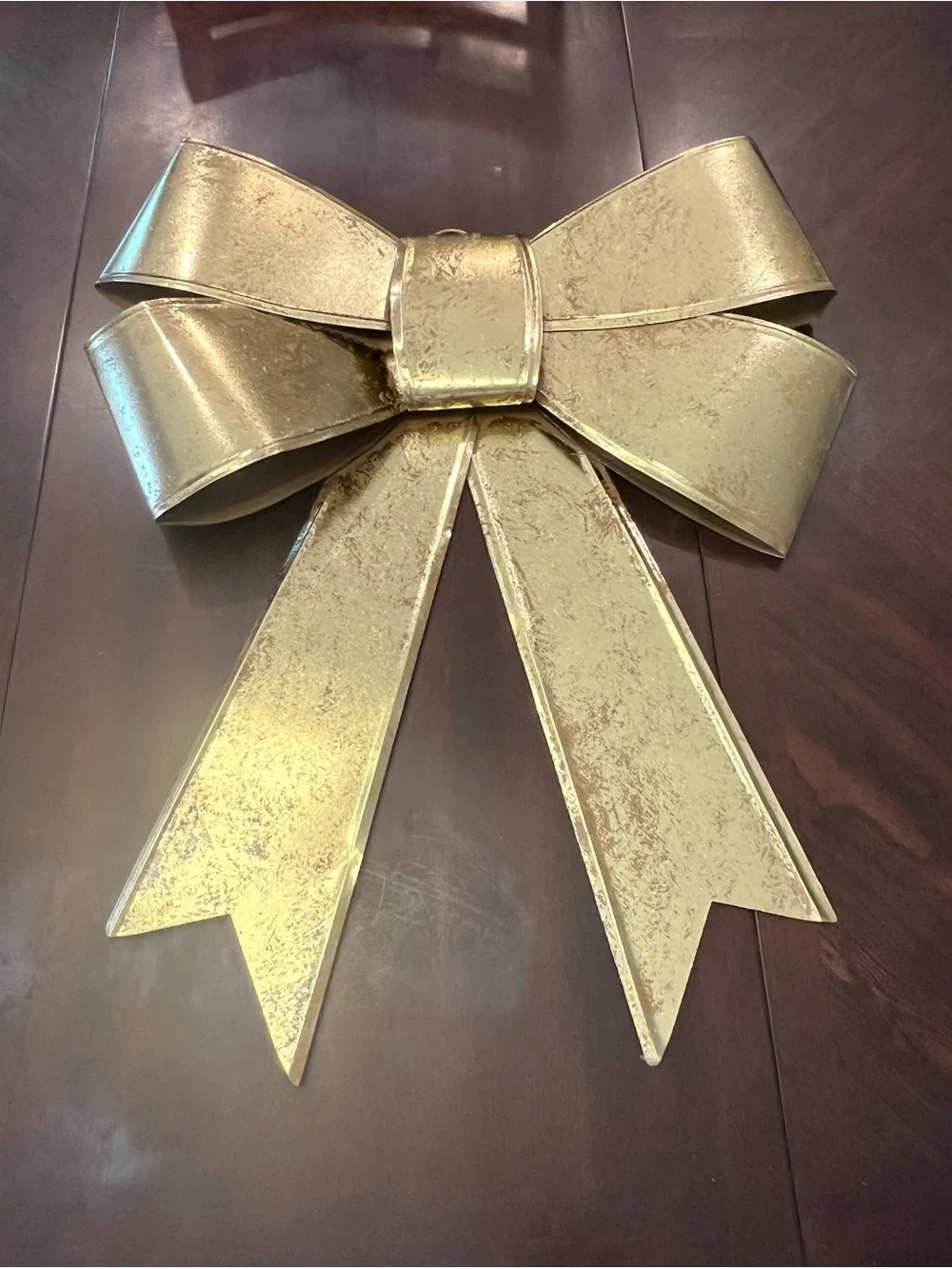 Large Gold Metal Bow Wall Decor-NWOT